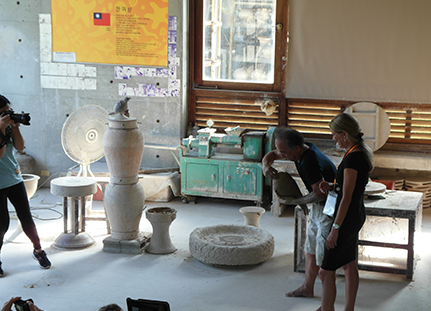 The Yingge ceramist and artist were making pottery